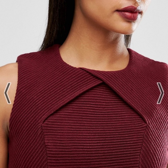 Ted Baker Tarala Bodycon Knit Dress, Maroon, Small - Picture 4 of 11